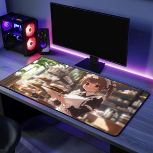 面白いゲームマウスパッドアニメ愛好家へのギフトデスクマットオフィスアクセサリーかわいいデザインクールなギフトゲーマーのためのアニメアートデスクパッド