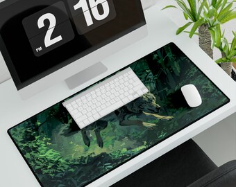 Funny Gaming Mousepad Gift For Wolf Lovers Desk Mat Office Accessories Cute Design Cool Gift For Gamer Anime Wolf Art Desk Pad