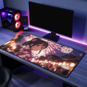 面白いゲームマウスパッドアニメ愛好家へのギフトデスクマットオフィスアクセサリーかわいいデザインクールなギフトゲーマーのためのアニメアートデスクパッド