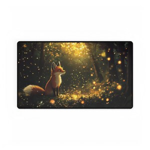 Funny Gaming Mousepad Gift For Fox Lovers Desk Mat Office Accessories Cute Design Cool Gift For Gamer Anime Fox Art Desk Pad Bild 10