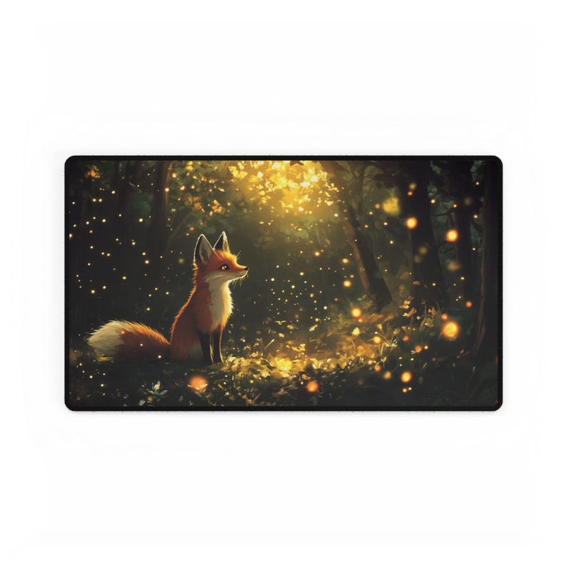 Funny Gaming Mousepad Gift For Fox Lovers Desk Mat Office Accessories Cute Design Cool Gift For Gamer Anime Fox Art Desk Pad Bild 10