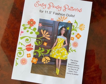 10 Patterns for 11 to 12 Inch Fashion Dolls