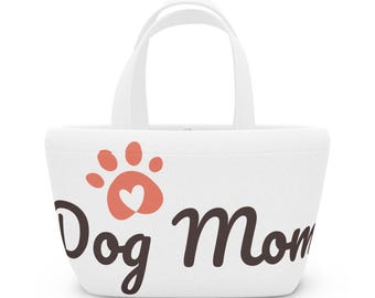 Bolsa de almuerzo de neopreno para mamá perruna / Transportín personalizado para mascotas