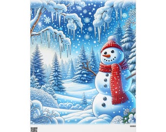 Schneemann Weihnachtsgeschenkpapier - wunderliche Feiertagsgeschenkverpackung