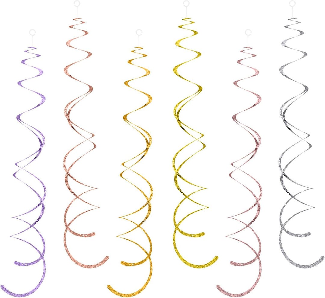 Streamers Party Decorations, Hanging Swirls Whirls Party Streamers ...