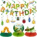 28 Pieces Bugs Party Decorations Spring Bugs Party Banner Bee Ladybugs ...