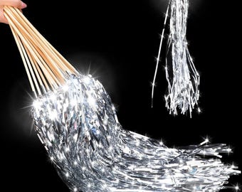 hted Wedding Wands LED Tinsel Wedding Wands Light up Wedding Streamer Birthday Party Favors