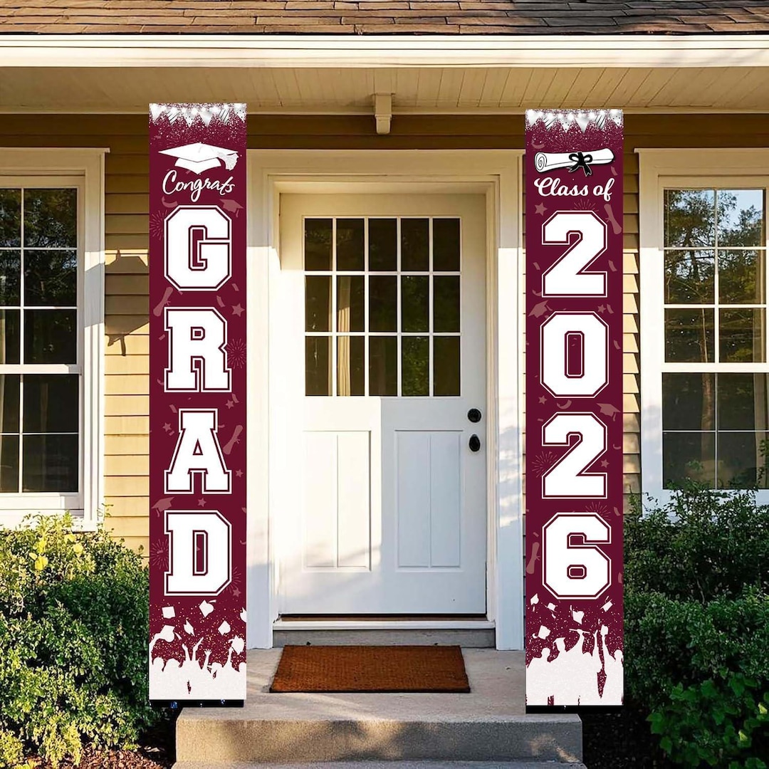 Graduation Decorations Maroon White 2026/maroon Graduation Party ...