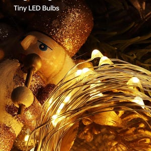 10 Pack Fairy Lights Battery Operated - 7ft 20 LED Twinkle Lights Copper Wire Mini String Lights Firefly Lights for Mason Jars DIY Crafts