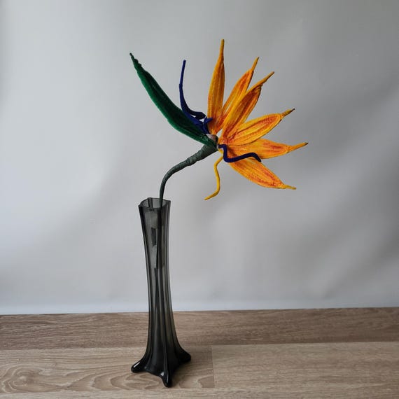 Handgemachte Chenille Stengel Paradiesvogel Blume | Tropisches Wohndekor |  Knstliche Strelitzie - Etsy.de