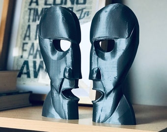 3D Printed Division Bell Sculpture: Pink Floyd Tribute Desk Decor