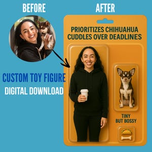 Figurine articulée personnalisée pour animal de compagnie, propriétaire personnalisé, jouet pour animal de compagnie, cadeau amusant pour animal de compagnie | Funny Dog Funny CatAmoureux des chiensCateau cadeau pour le propriétaire de votre chat