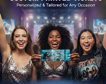 Entrada personalizada para eventos: un recuerdo personalizado para conciertos, deportes y más