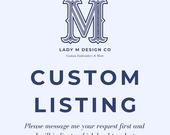 Custom Embroidery Request