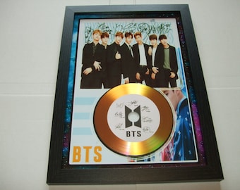 bts   signed  framed