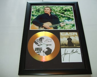 johnny Cash signiert gerahmt