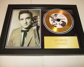 johnny Cash signiert gerahmt