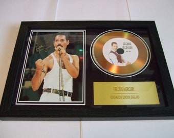 freddie mercury signed  framed