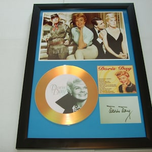 Doris Day assinado emoldurado