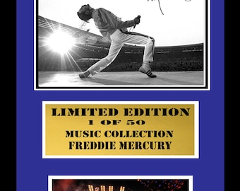 freddie mercury   signed  framed