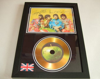 the beatles  signed  framed