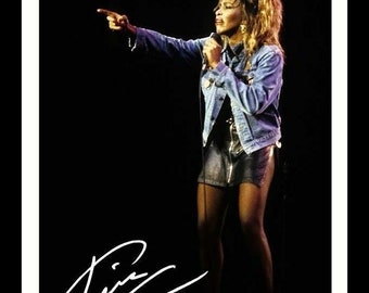 tina turner   signed framed photo print