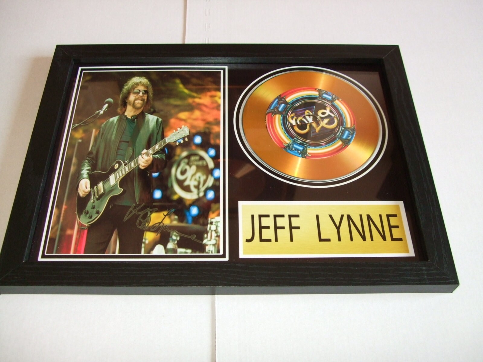 jeff lynne   signed  framed
