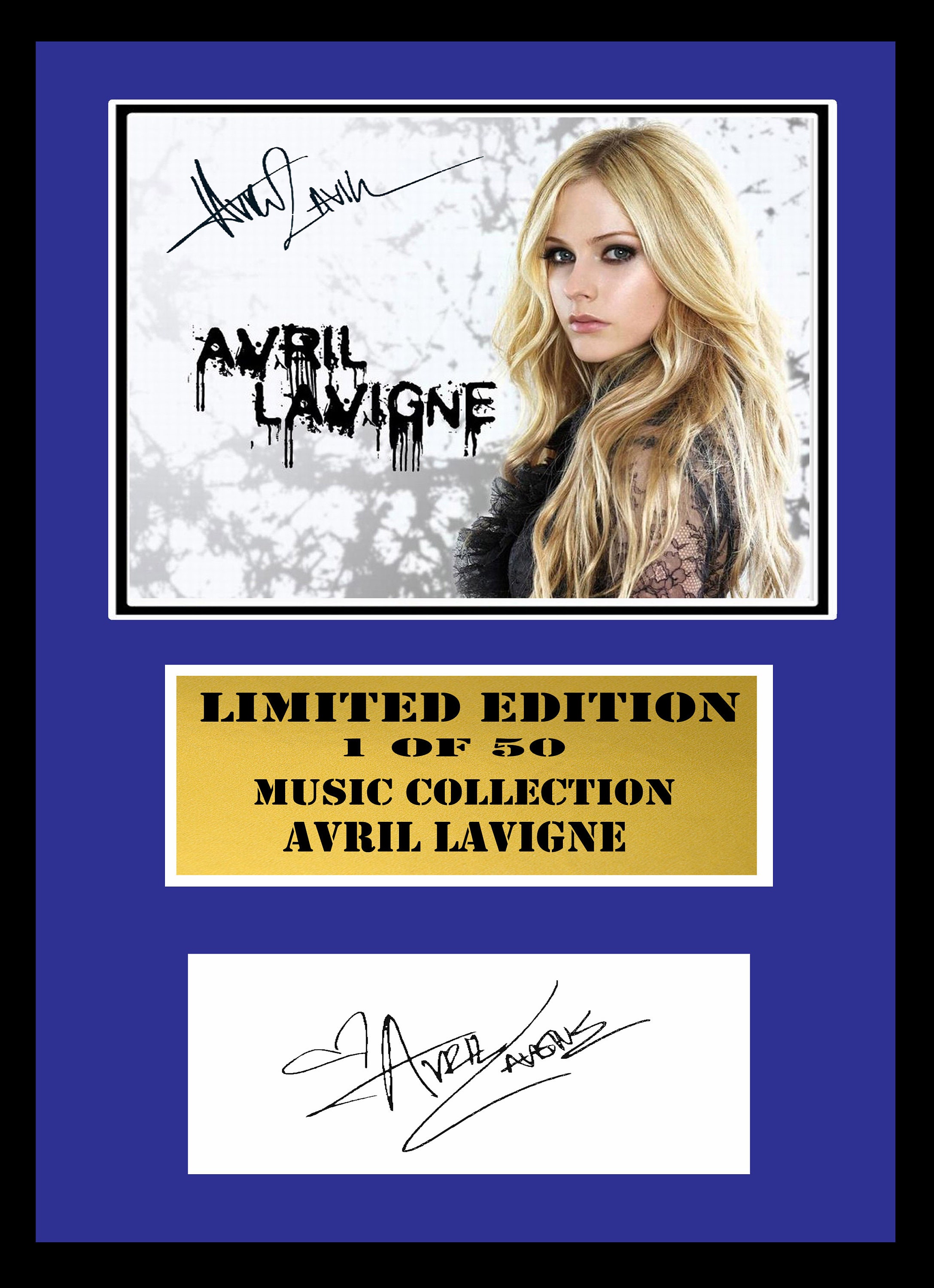 Avril Lavigne Signed Framed - Etsy