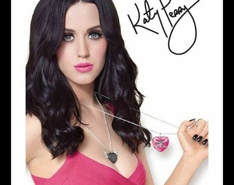 katy perry  signed framed photo print