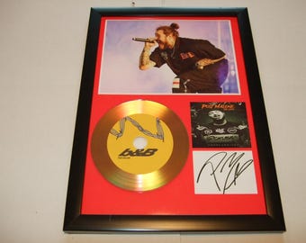 post malone  signed frame
