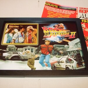 tillbaka till framtiden signerad inramad