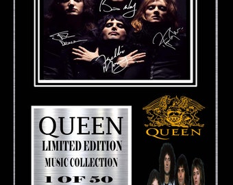 queen   signed  framed