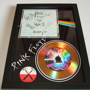 Pink Floyd firmado y enmarcado