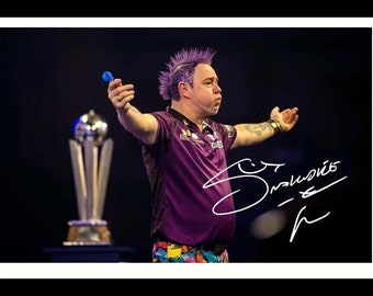 Peter Wright  signed framed photo print