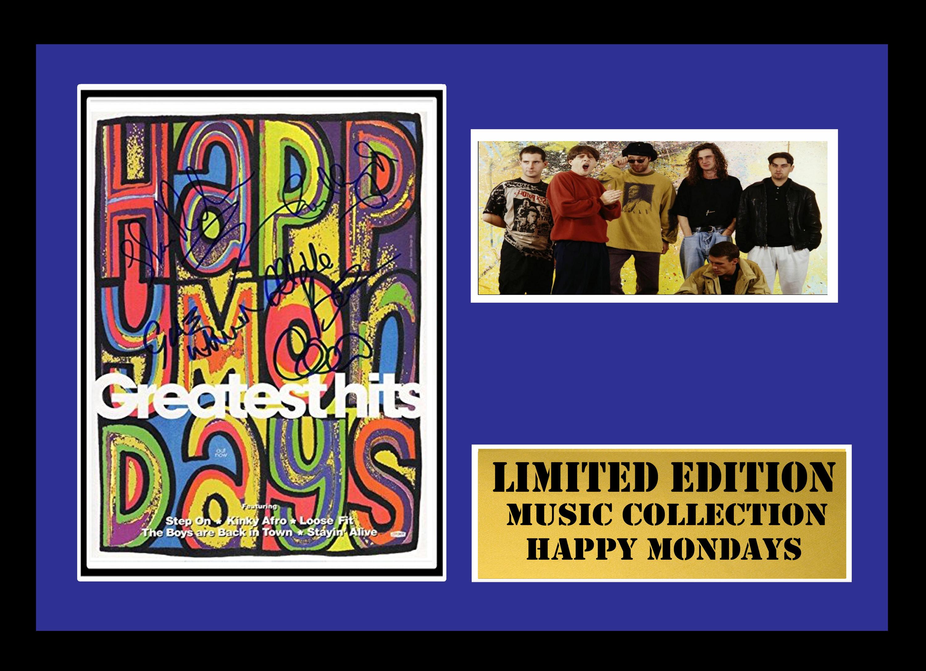 happy mondays   signed  framed