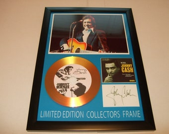 johnny Cash signiert gerahmt