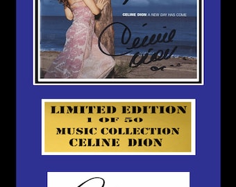celine dion   signed  framed