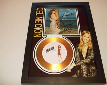 celine dion   signed  framed