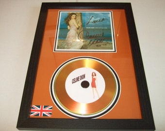 celine dion   signed  framed