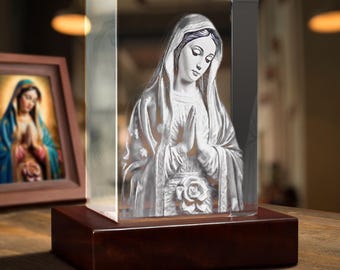 仏陀 3D 写真クリスタル、宗教的な祈り、彫刻されたクリスタルアート