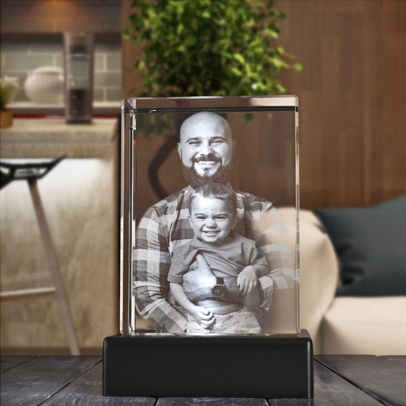 Mother's Day Gift from Daughter, Personalized Gift for Mom, Gift for Grandma, Custom Laser Engraving Tabletop | BridgensLaser 3D Photo