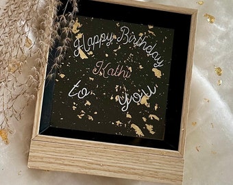 Personalisiertes Geburtstagsgeschenk/ Geschenk / Bilderrahmen / Birthdaypresent / Present / Birthday / Rahmen / Geburtstag / Personalisiert