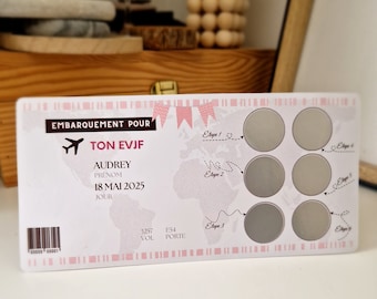 Carte à gratter pour EVJF/ programme EVJF / carte personnalisable /future mariée / enterrement vie jeune fille / animation evjf