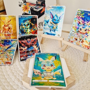 Carte inspiration pokémon Personnalisée - Papa - Cadeau Original Fête des Pères- Anniversaire - Message - Cadeau Geek Unique