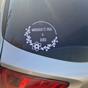 Adesivi per auto personalizzabili. Adesivo per auto - Bambino a bordo - adesivo adesivo