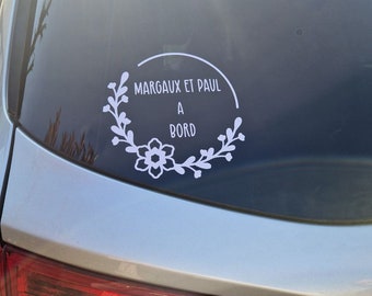 Customizable car stickers. Car sticker - Child on board - adhesive sticker