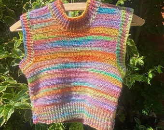 Variegated Vest Crochet Pattern