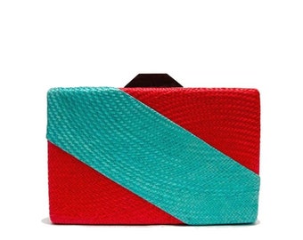 TWO-TONE BLUE POUCH