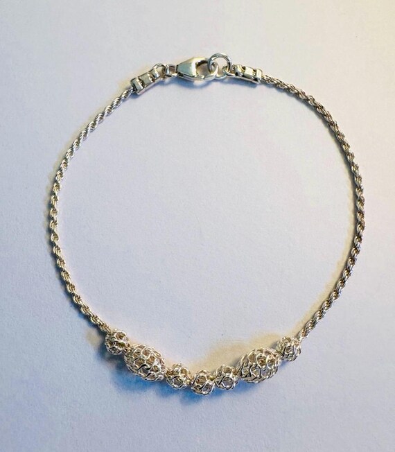 Bracciale da uomo con smeraldo grezzo: gioielli in argento sterling con