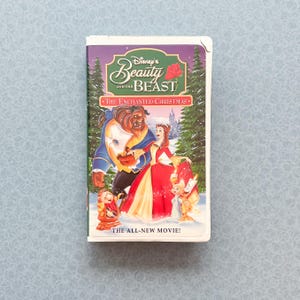 Beauty and the Beast Enchanted Christmas VHS w/ Inserts | Vintage Disney Limited Edition | 1990s Holiday Movie